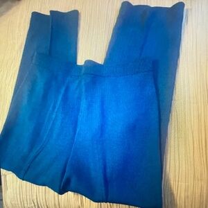 Blue Knit Pants